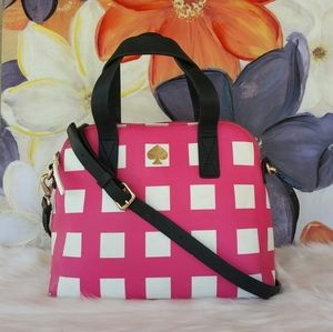 Kate Spade Elise Berry Street Checkered Crossbody